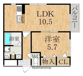 結充IMMEUBLE【3階】の間取り