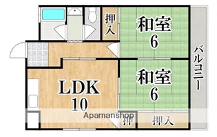ハタハイツ【3階】の間取り