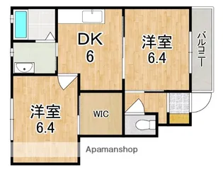 レジデンシア時計台A【1階】の間取り