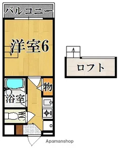 フェリス東生駒【1階】の間取り