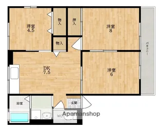 ハイム櫟 (イチ)【2階】の間取り