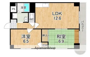 メゾン若草【2階】の間取り