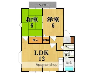 ウィンディア21B棟【1階】の間取り