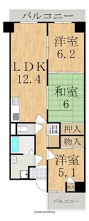 生駒ハイランドスイーツ【4階】の間取り
