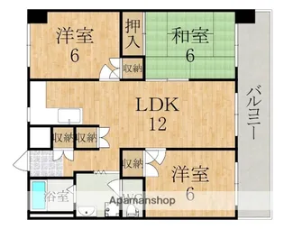 矢追マンション【4階】の間取り