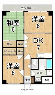 DMカルチャー【1階】の間取り
