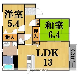 プリムローズ1番館【2階】の間取り