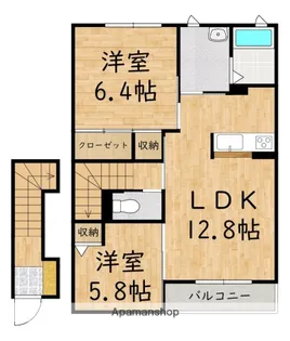 シャーメゾン秋山A【2階】の間取り