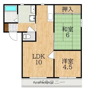 シャルム赤膚I【2階】の間取り