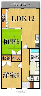 プラムキャッスルSーⅠ【5階】の間取り