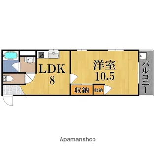マンション芝【3階】の間取り