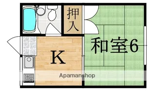 ハイツ一条Ⅱ【1階】の間取り