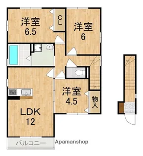 ヴィラ弐番館【201号室】の間取り