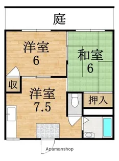 ハイツイーストヒルズ【1階】の間取り