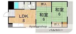 三郷駅前マンション【4階】の間取り