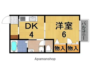 アネックス西ノ京【1階】の間取り