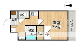 クレセール杉ヶ町【4階】の間取り