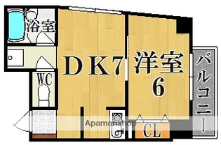 パストラル生駒【3階】の間取り