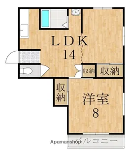 サニーハイツ【4階】の間取り