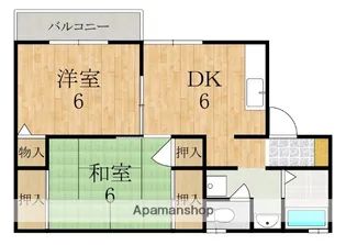 奈良県天理市田町【アパート】の間取り