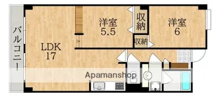 アネックス富雄【5階】の間取り