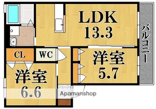 シャーメゾン ベルデ【1階】の間取り
