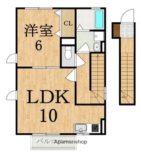 アトリオフランD棟【2階】の間取り