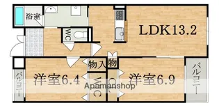 プライムガーデン【2階】の間取り