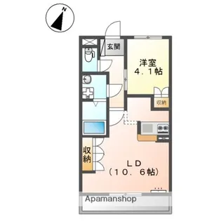 ラ・ポーラ滝川Ⅱ番館【3階】の間取り