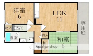 奈良県天理市櫟本町【アパート】の間取り
