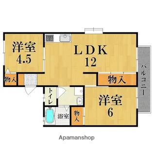 セジュール西ノ京【1階】の間取り