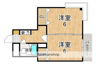 2DKの間取り画像