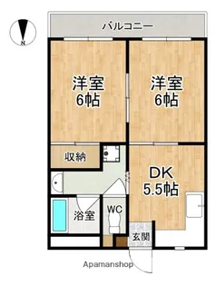 城戸マンション【1階】の間取り