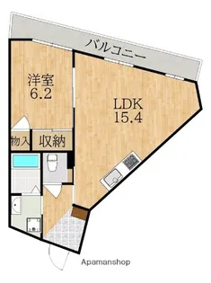 タワーアラモード【4階】の間取り