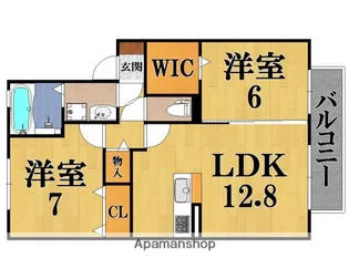 サンハイム壱番館【1階】の間取り