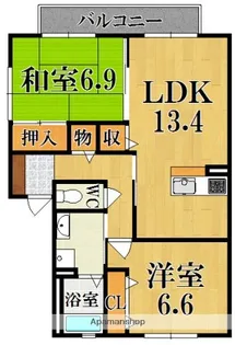 フェリシティーC棟【1階】の間取り