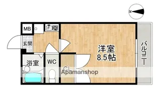 ディアーレコトブキB【2階】の間取り