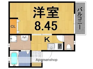 サンライズ尼ヶ辻Pー1【1階】の間取り