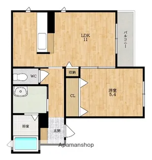 FERIO大和小泉(フェリオ)【3階】の間取り