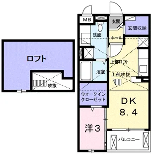 カーサ・モデルノⅡ【2階】の間取り