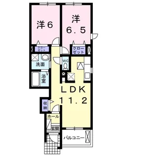 フレア (南棟)【1階】の間取り