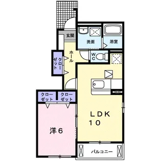 クレメント サニーⅢ【1階】の間取り