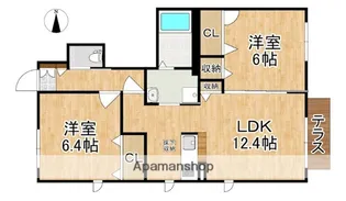 イーズテラス飛鳥【1階】の間取り