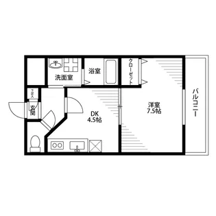 アムール野村Ⅰ【2階】の間取り