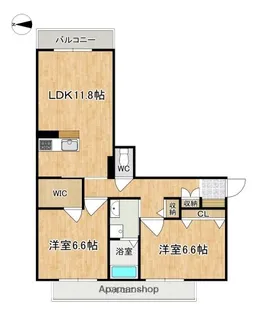 シャーメゾン青垣【1階】の間取り