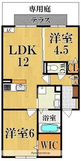 リアングランデ【1階】の間取り