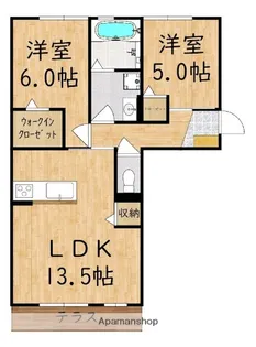 ドミール・ヨシダ・トロワ【1階】の間取り