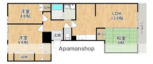 奈良県奈良市三条栄町【マンション】の間取り