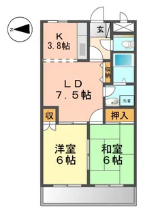 カサファミリア【2階】の間取り