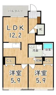 グリーン ブリーズ【1階】の間取り